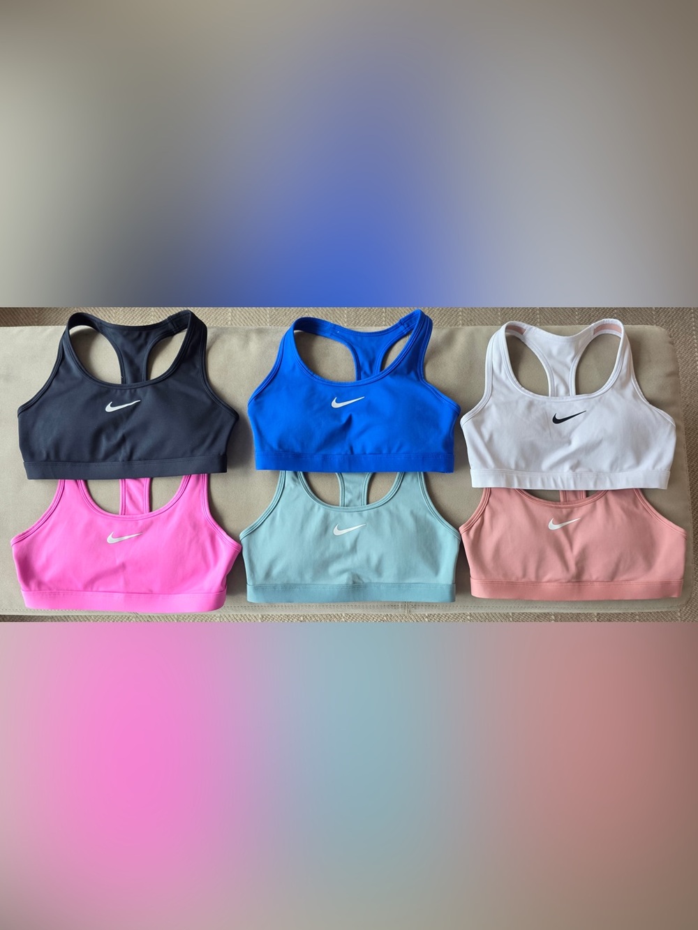 Nike Dual-Pack Racerback Sports Bras - Nike swoosh, brand new without tag